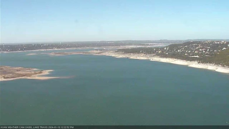 Lake Travis webcam, January 10, 2024 12:25 PM CT