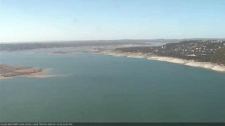 Lake Travis webcam, January 10, 2024 2:25 PM CT