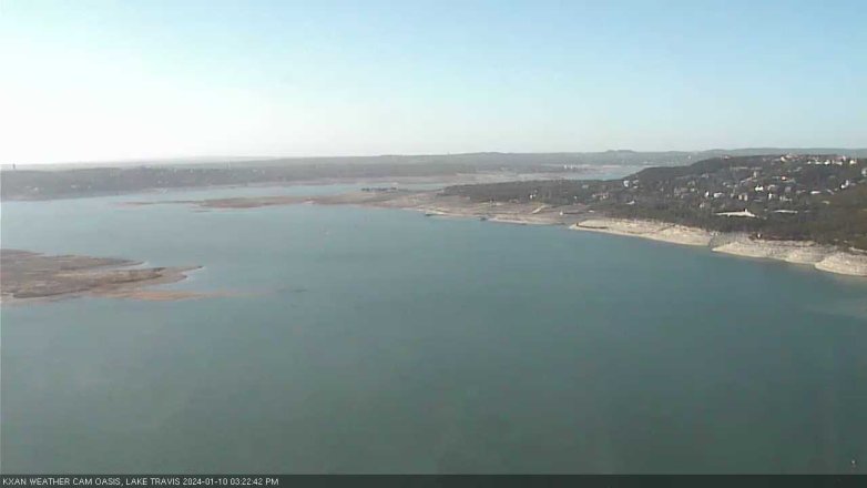 Lake Travis webcam, January 10, 2024 3:25 PM CT