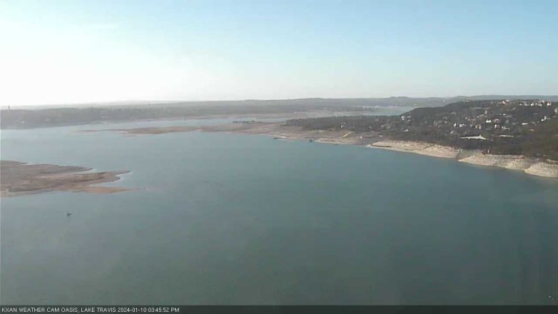 Lake Travis webcam, January 10, 2024 3:45 PM CT