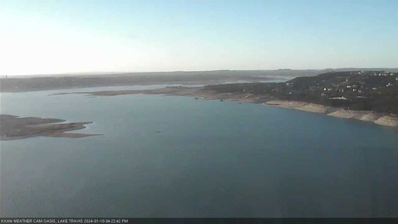 Lake Travis webcam, January 10, 2024 4:25 PM CT