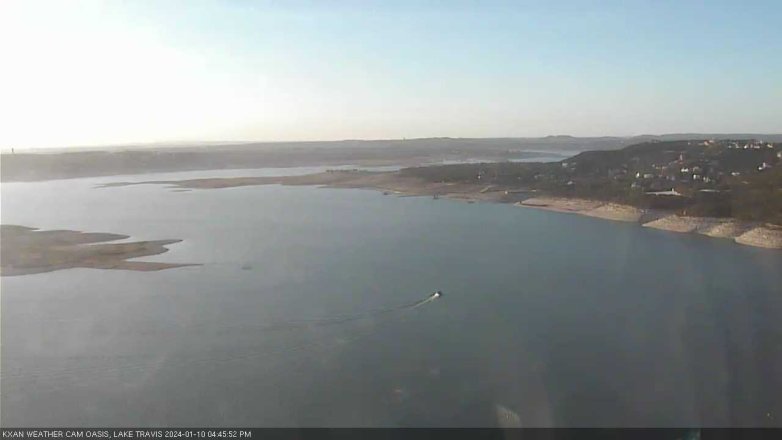 Lake Travis webcam, January 10, 2024 4:45 PM CT