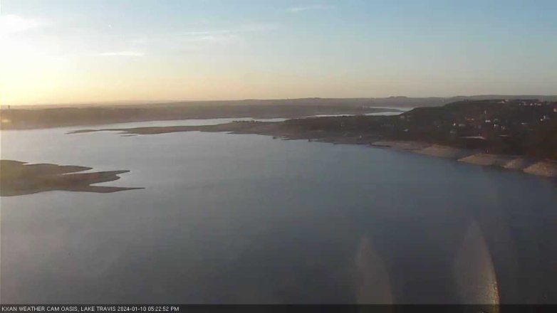 Lake Travis webcam, January 10, 2024 5:25 PM CT