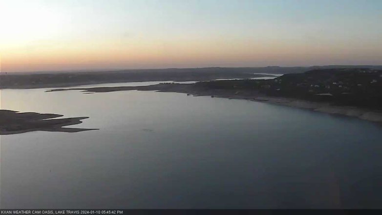 Lake Travis webcam, January 10, 2024 5:45 PM CT