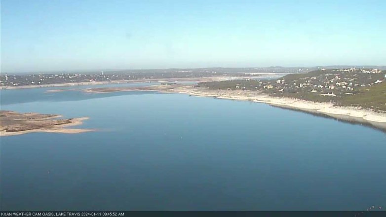 Lake Travis webcam, January 11, 2024 9:45 AM CT