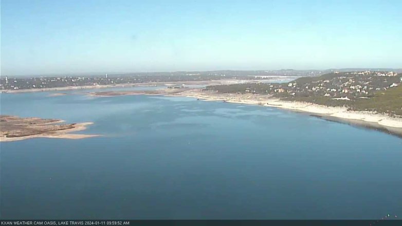 Lake Travis webcam, January 11, 2024 10:00 AM CT