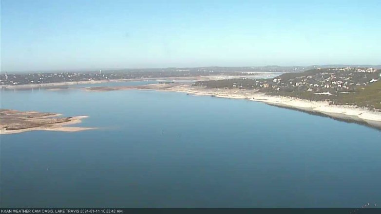 Lake Travis webcam, January 11, 2024 10:25 AM CT