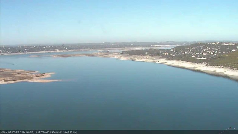 Lake Travis webcam, January 11, 2024 10:45 AM CT