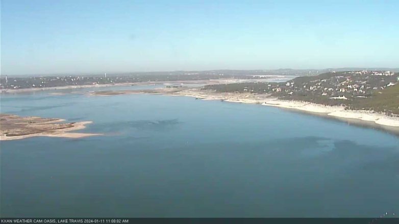 Lake Travis webcam, January 11, 2024 11:00 AM CT
