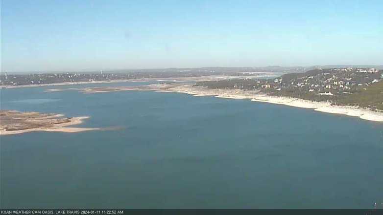 Lake Travis webcam, January 11, 2024 11:25 AM CT