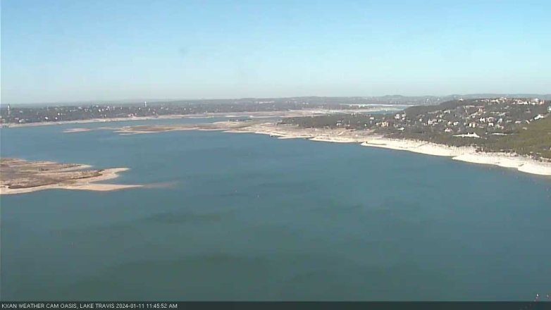 Lake Travis webcam, January 11, 2024 11:45 AM CT