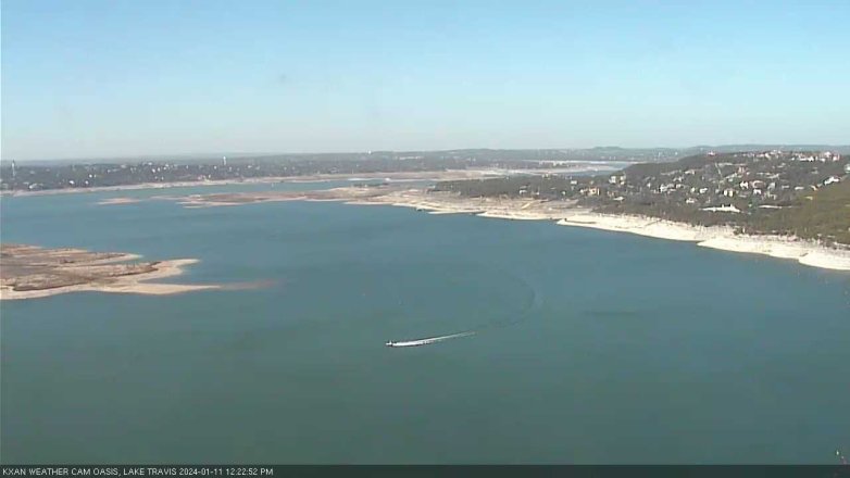 Lake Travis webcam, January 11, 2024 12:25 PM CT