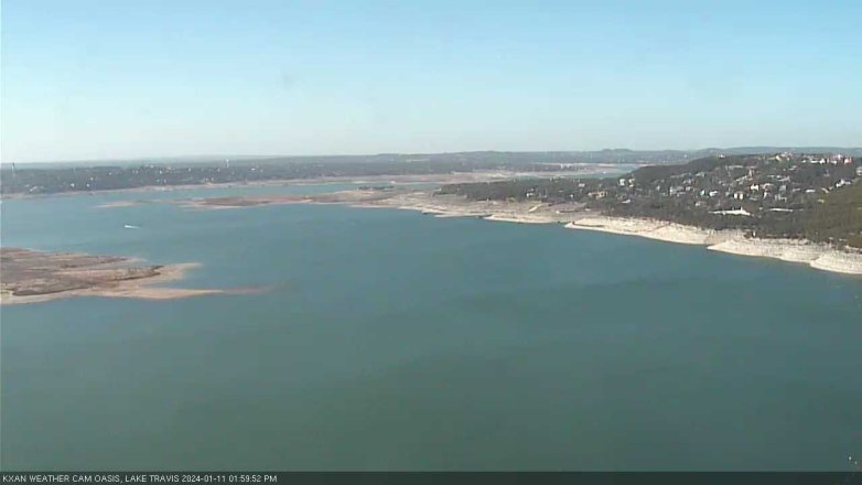 Lake Travis webcam, January 11, 2024 2:00 PM CT