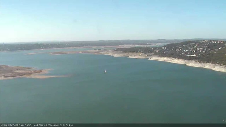 Lake Travis webcam, January 11, 2024 2:25 PM CT