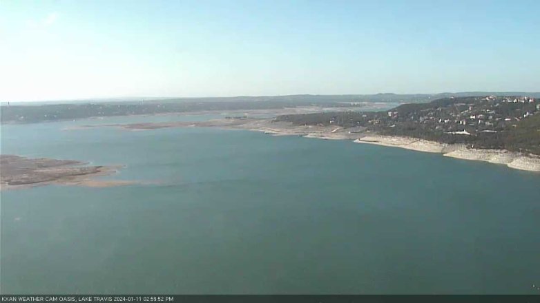 Lake Travis webcam, January 11, 2024 3:00 PM CT