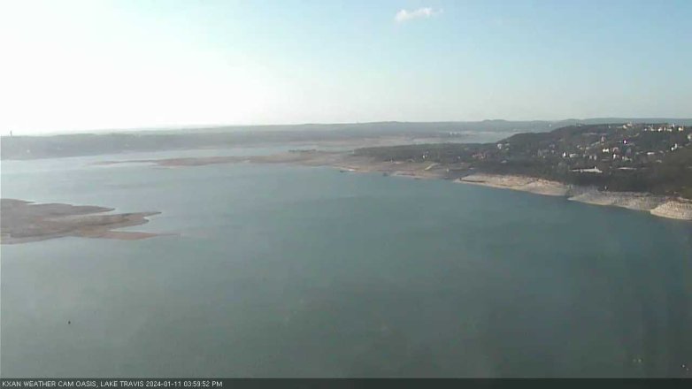 Lake Travis webcam, January 11, 2024 4:00 PM CT