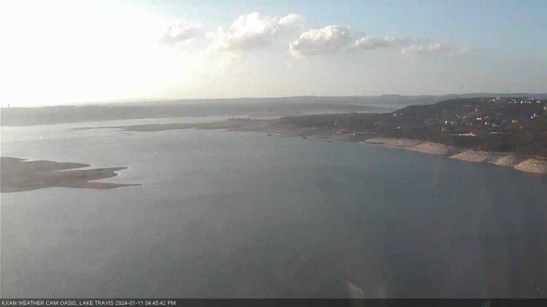 Lake Travis webcam, January 11, 2024 4:45 PM CT