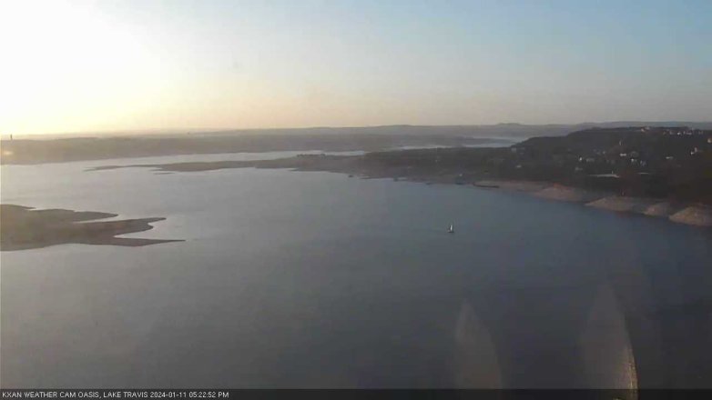 Lake Travis webcam, January 11, 2024 5:25 PM CT