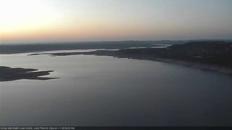 Lake Travis webcam, January 11, 2024 6:00 PM CT