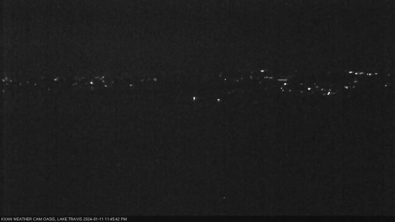 Lake Travis webcam, January 11, 2024 11:45 PM CT