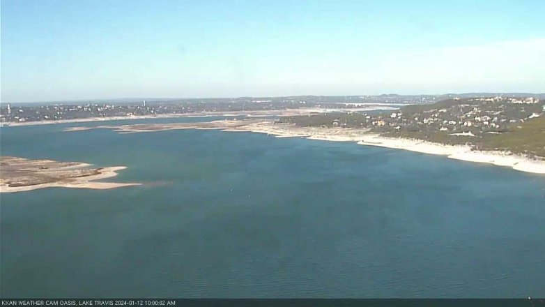 Lake Travis webcam, January 12, 2024 10:00 AM CT