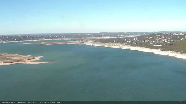 Lake Travis webcam, January 12, 2024 11:00 AM CT