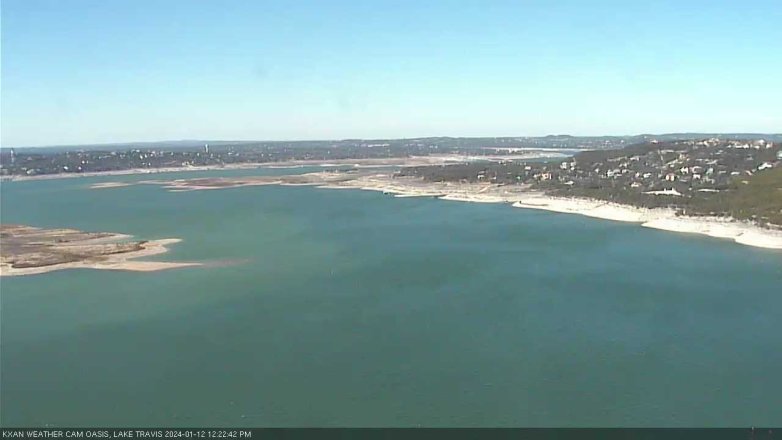 Lake Travis webcam, January 12, 2024 12:25 PM CT