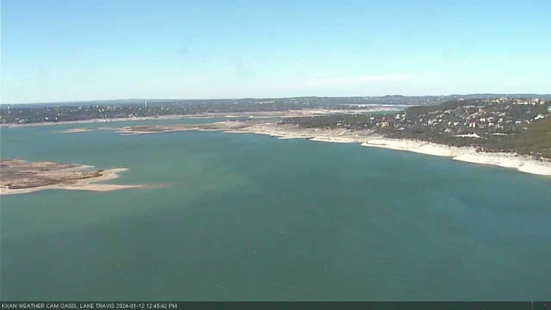 Lake Travis webcam, January 12, 2024 12:45 PM CT