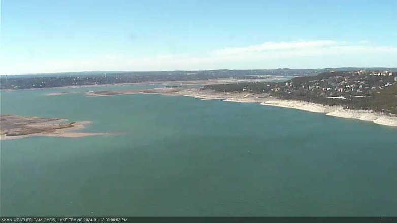 Lake Travis webcam, January 12, 2024 2:00 PM CT