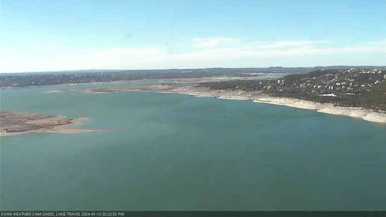 Lake Travis webcam, January 12, 2024 2:25 PM CT