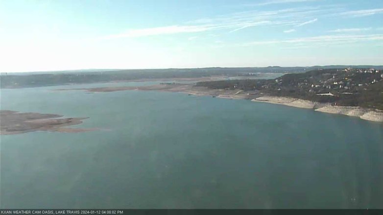 Lake Travis webcam, January 12, 2024 4:00 PM CT