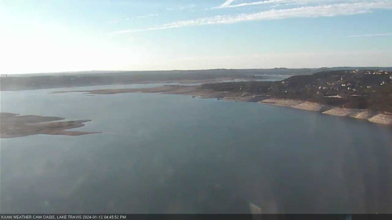 Lake Travis webcam, January 12, 2024 4:45 PM CT