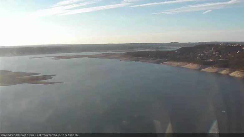 Lake Travis webcam, January 12, 2024 5:00 PM CT