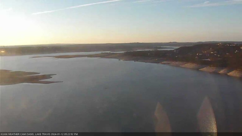 Lake Travis webcam, January 12, 2024 5:25 PM CT