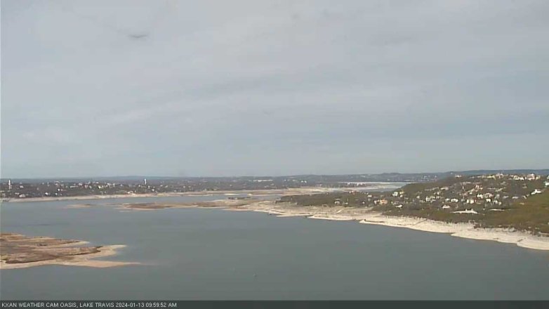 Lake Travis webcam, January 13, 2024 10:00 AM CT
