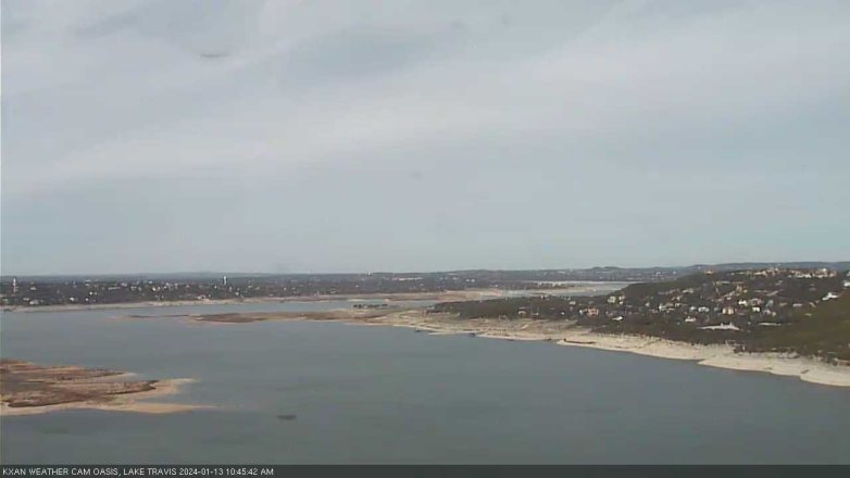 Lake Travis webcam, January 13, 2024 10:45 AM CT
