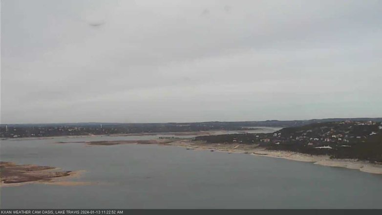 Lake Travis webcam, January 13, 2024 11:25 AM CT
