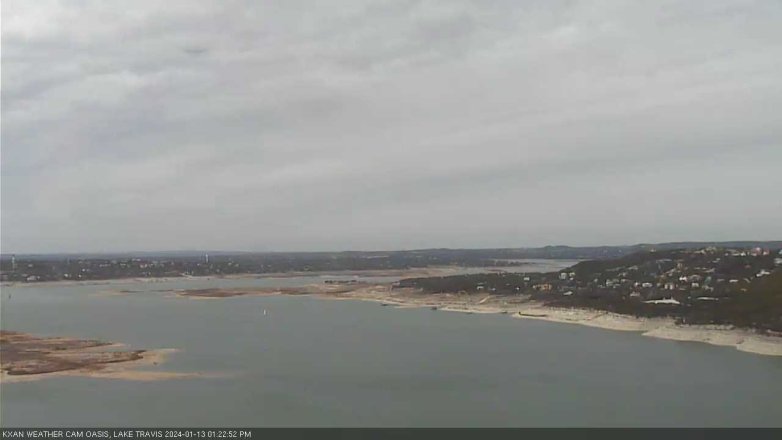 Lake Travis webcam, January 13, 2024 1:25 PM CT