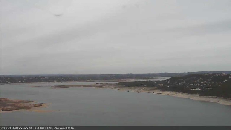 Lake Travis webcam, January 13, 2024 1:45 PM CT