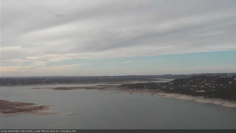 Lake Travis webcam, January 13, 2024 3:45 PM CT