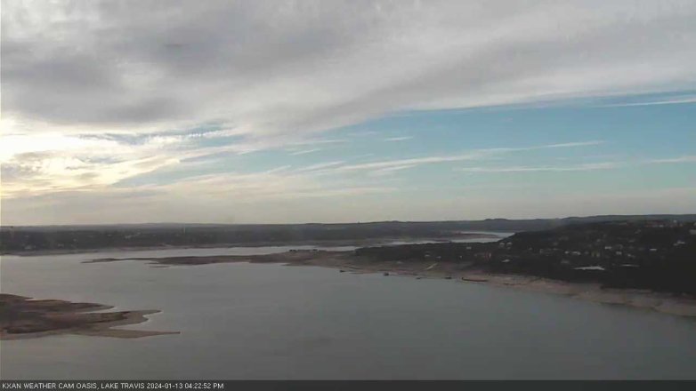 Lake Travis webcam, January 13, 2024 4:25 PM CT