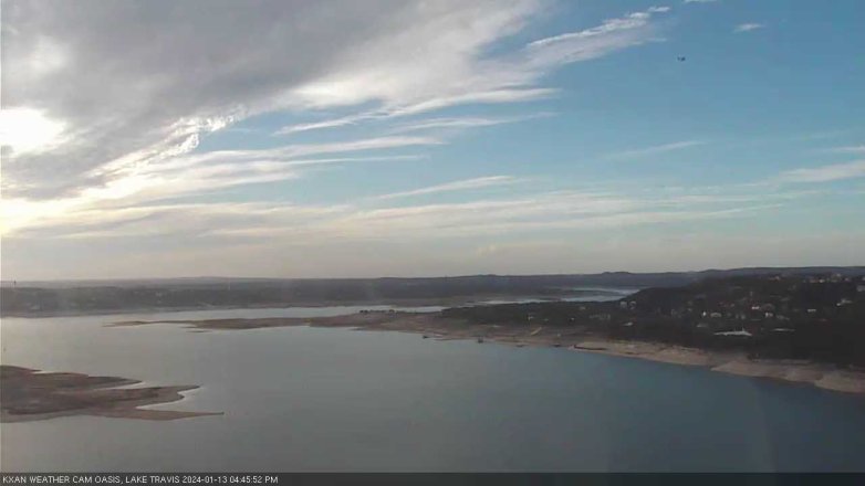 Lake Travis webcam, January 13, 2024 4:45 PM CT