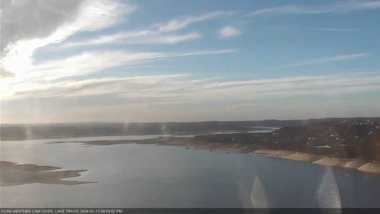 Lake Travis webcam, January 13, 2024 5:00 PM CT