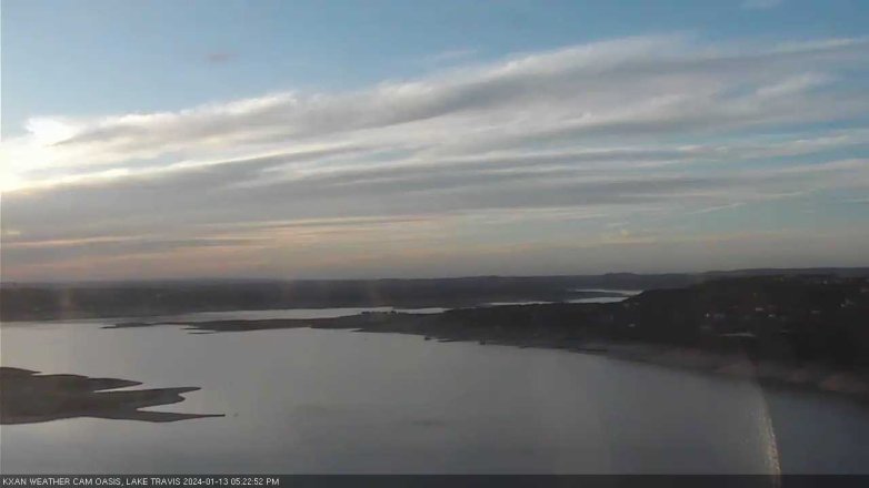 Lake Travis webcam, January 13, 2024 5:25 PM CT