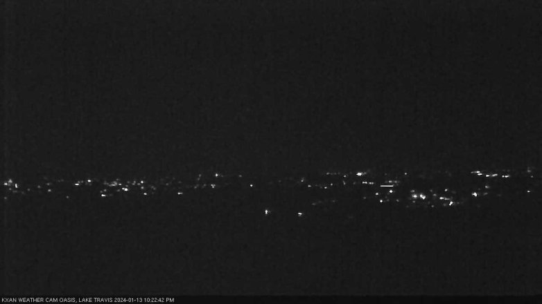 Lake Travis webcam, January 13, 2024 10:25 PM CT
