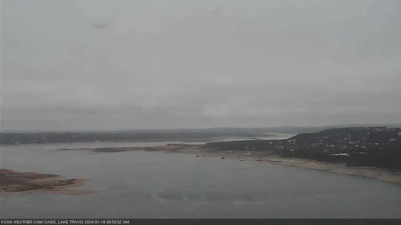 Lake Travis webcam, January 14, 2024 9:00 AM CT