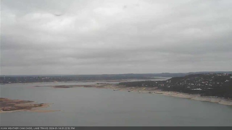 Lake Travis webcam, January 14, 2024 1:25 PM CT