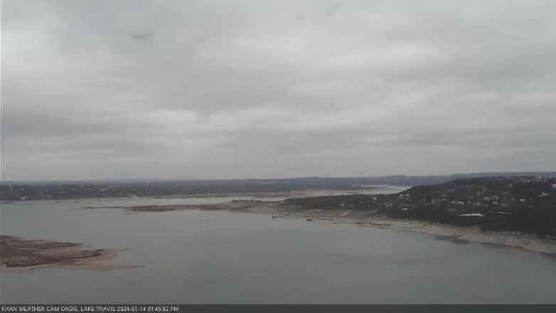 Lake Travis webcam, January 14, 2024 1:45 PM CT