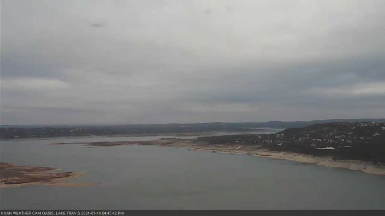 Lake Travis webcam, January 14, 2024 4:45 PM CT