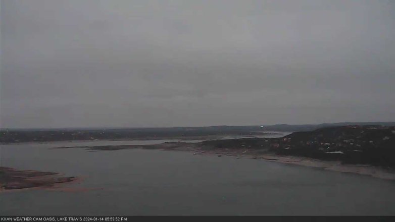 Lake Travis webcam, January 14, 2024 6:00 PM CT
